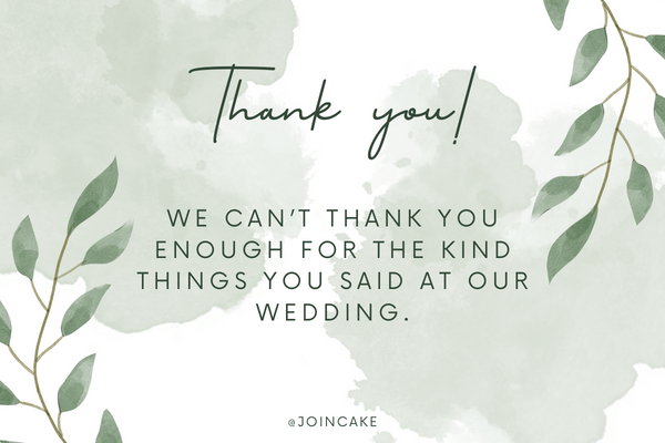 How to Thank Someone for Speaking at a Wedding